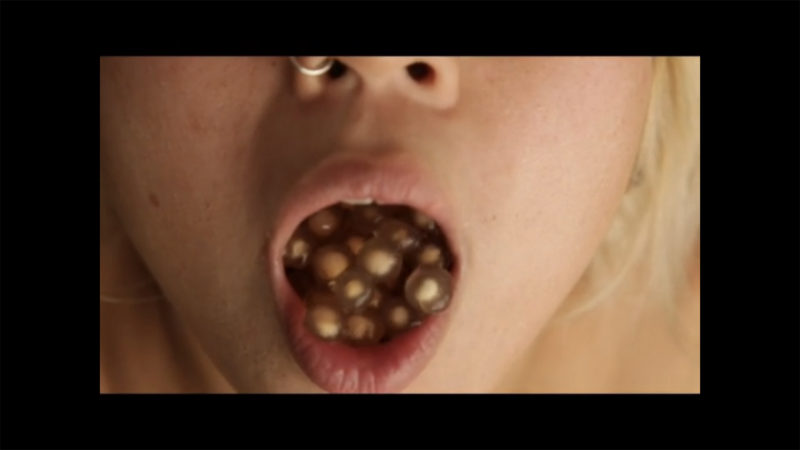 Screenshot from Kim Ye's work "Gastro Porno" (2010, single-channel video, 4 min 11 sec)
